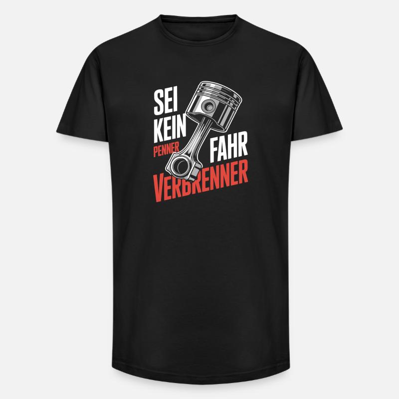 Drivers - drive combustion engine - Long Fit Men's T-Shirt - black