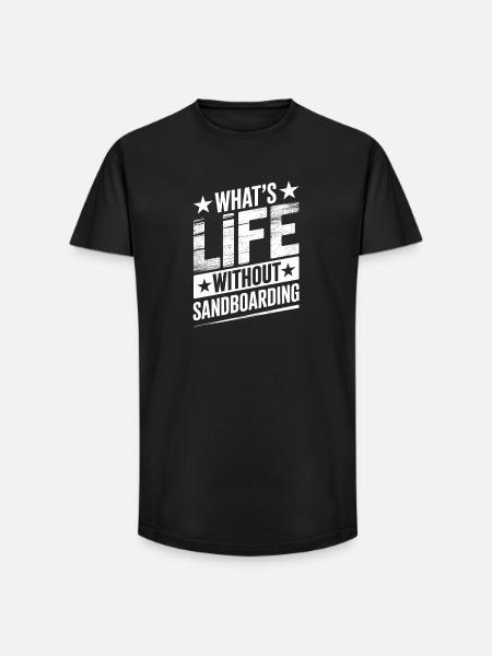 What's Life Without Summer Sandboarding - Long Fit Männer T-Shirt - Schwarz