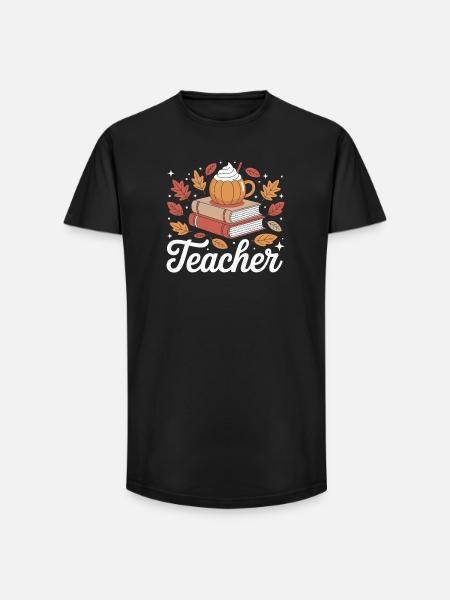 Autumn Teacher Inspiration - Long Fit Men's T-Shirt - black