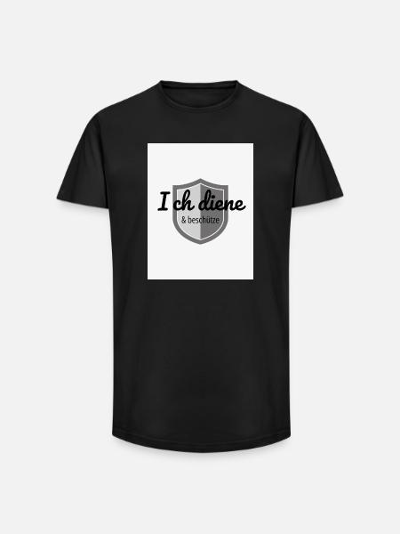 T-Shirt I Serve & Protect - Long Fit Men's T-Shirt - black