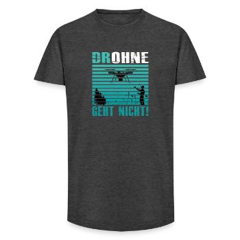 Drohnenpilot Zubehör Drohnen Pilot Drohne Geschenk - Long Fit Männer T-Shirt - Anthrazit - Vorne - AI Model Male 185 light (185cm)