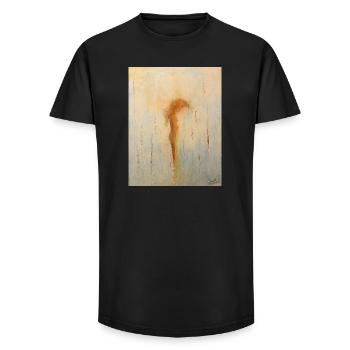Abstract Feminine Portrait - Long Fit Men's T-Shirt - black - Front - AI Model Male 185 light (185cm)