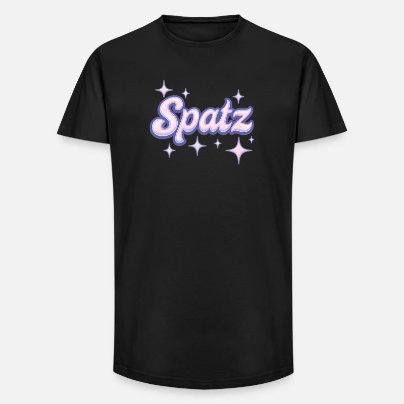 Spatz / Y2K Design - T-shirt coupe longue homme - noir