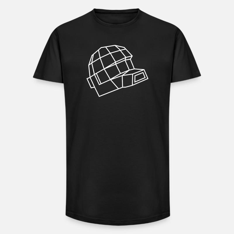Daft Helm – Electro, Dance & Robot Style - Long Fit Männer T-Shirt - Schwarz