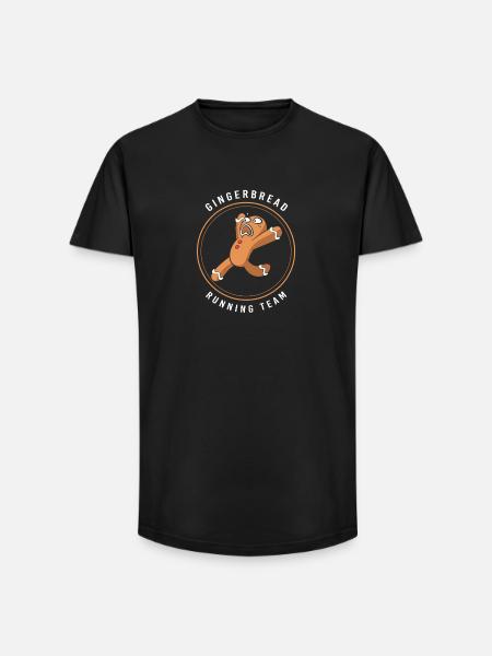 Gingerbread Christmas Gingerbread Man Gingerbread - Long Fit Men's T-Shirt - black