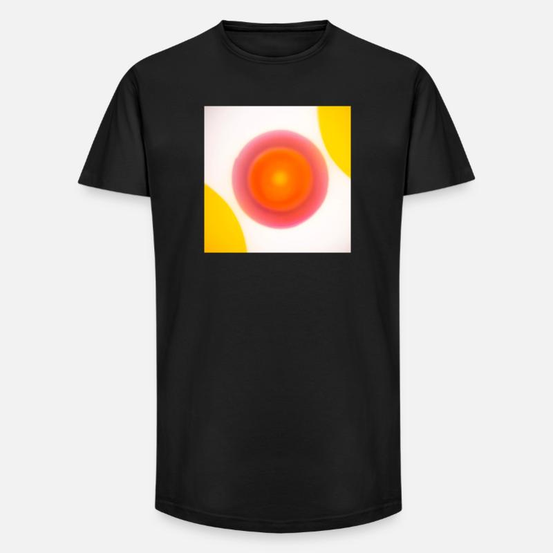 O_001 - Long Fit Männer T-Shirt - Schwarz