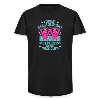Synchronschwimmen Kunstschwimmen Wassersport - Long Fit Männer T-Shirt - Schwarz - Vorne - AI Model Male 185 light (185cm)