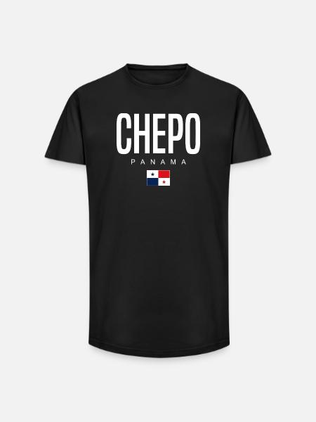Chepo Panama Panamaer - Long Fit Männer T-Shirt - Schwarz