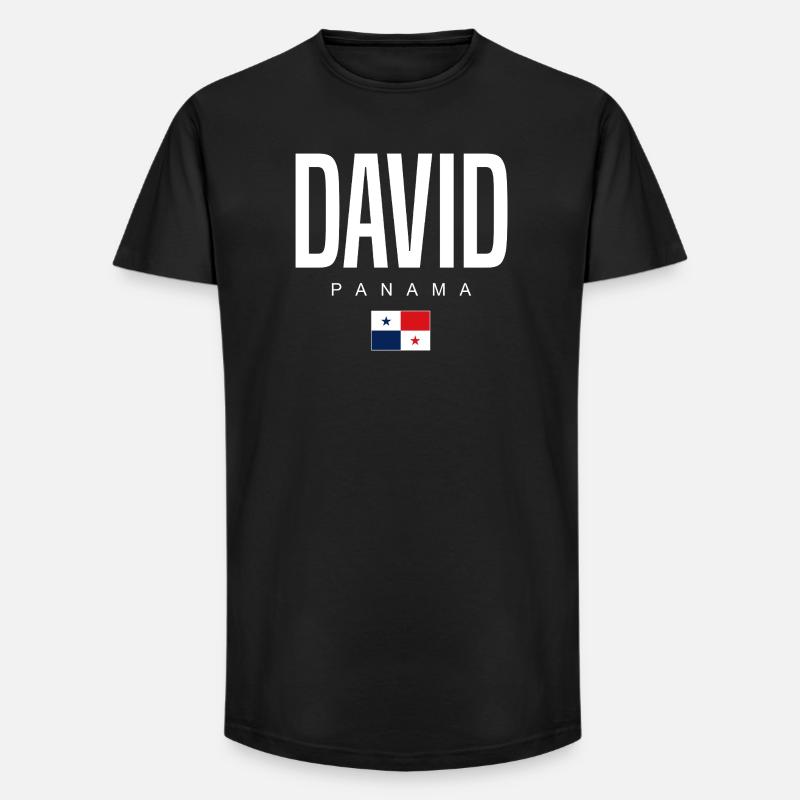 David Panama Panamaer - Long Fit Männer T-Shirt - Schwarz