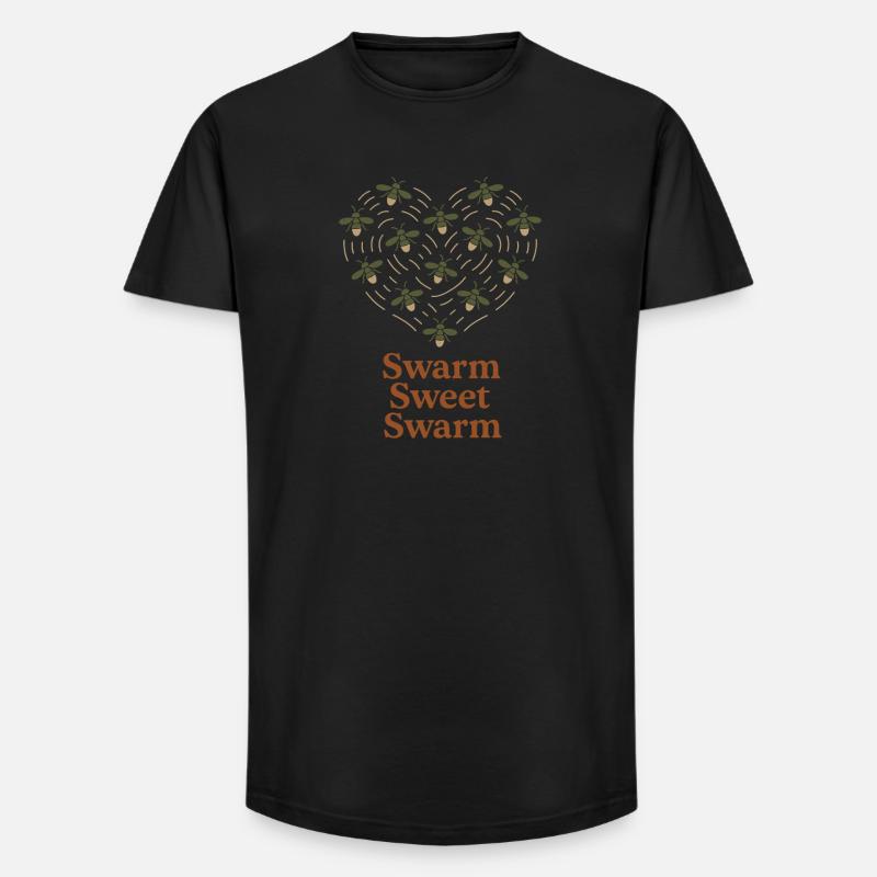 Firefly Summer Night Glow Bug Nostalgic - Long Fit Männer T-Shirt - Schwarz