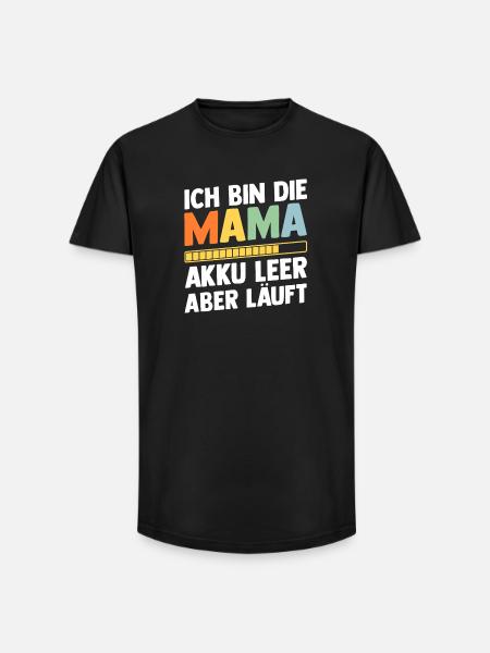 Vater Team Papa - Long Fit Männer T-Shirt - Schwarz