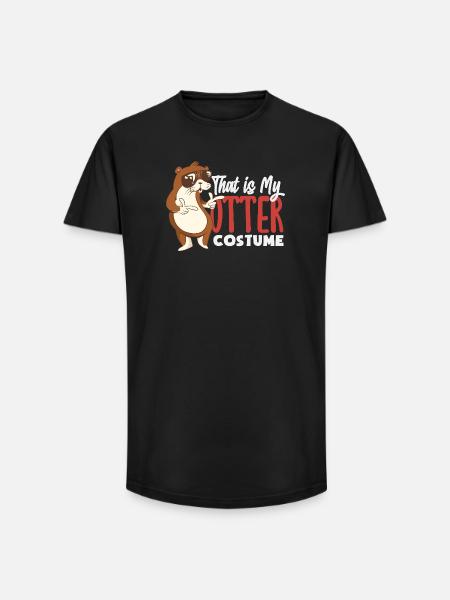 Sea Otter Costume - Long Fit Men's T-Shirt - black