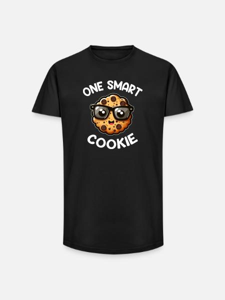 Cookie Malin Brille - Long Fit Männer T-Shirt - Schwarz