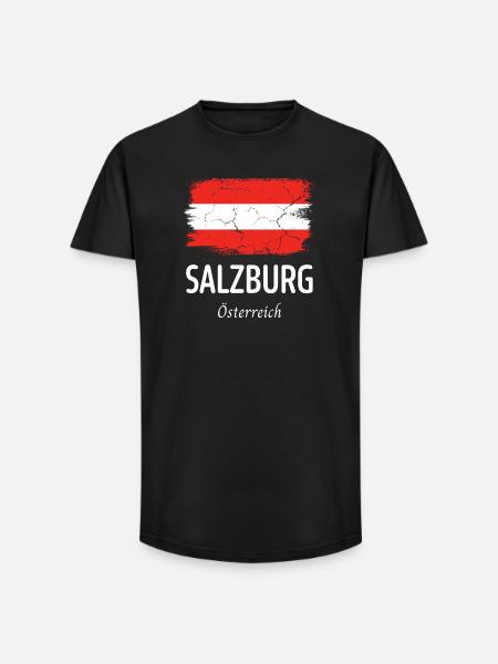 Salzburg - Long Fit Men's T-Shirt - black