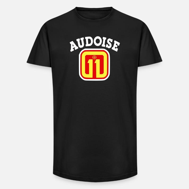 Audoise 11 Logo - Long Fit Männer T-Shirt - Schwarz