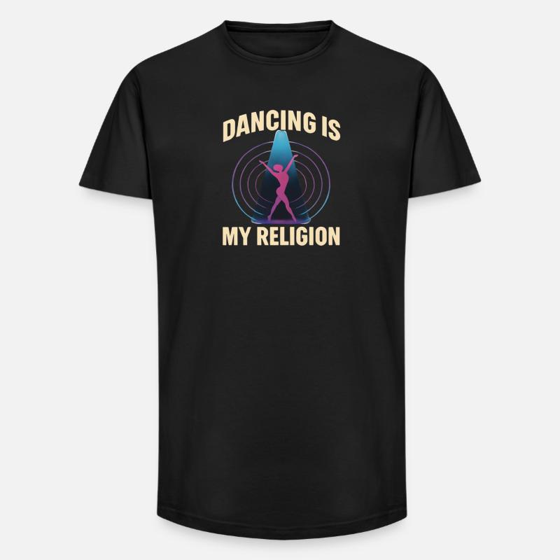 Dancing Is My Religion – Techno Rave - Long Fit Männer T-Shirt - Schwarz