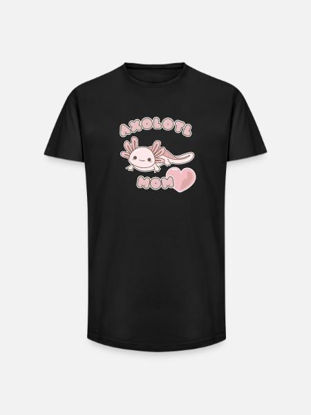 Axolotl Mom - Long Fit Men's T-Shirt - black
