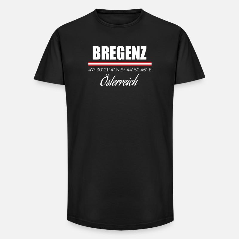 Bregenz - T-shirt coupe longue homme - noir