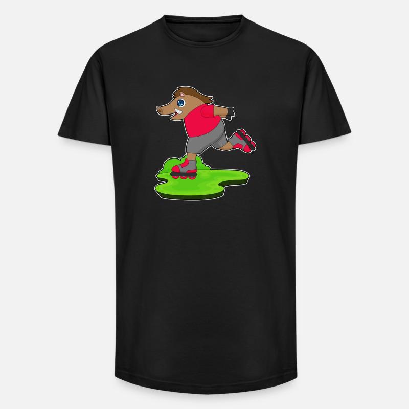 Eber Rollers Rollers Sport - T-shirt coupe longue homme - noir