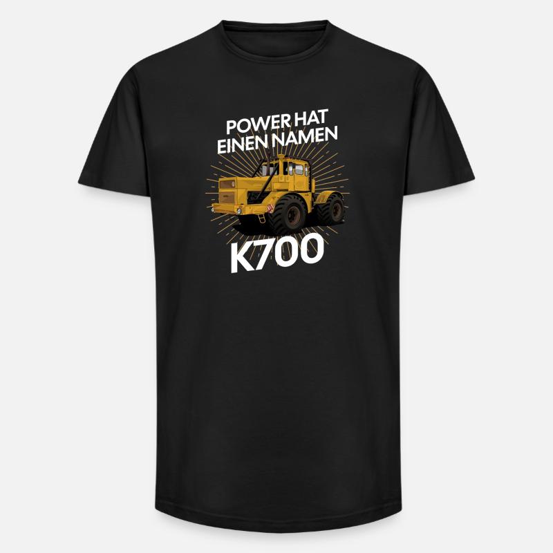 K700 Traktor Power Design - Long Fit Männer T-Shirt - Schwarz