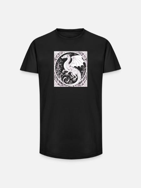 Dachen magic - Long Fit Men's T-Shirt - black