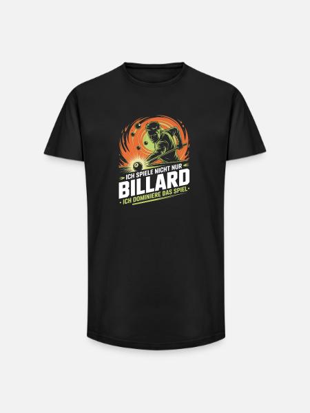 Play Billiards Pool Snooker Billiards Players - Long Fit Men's T-Shirt - black