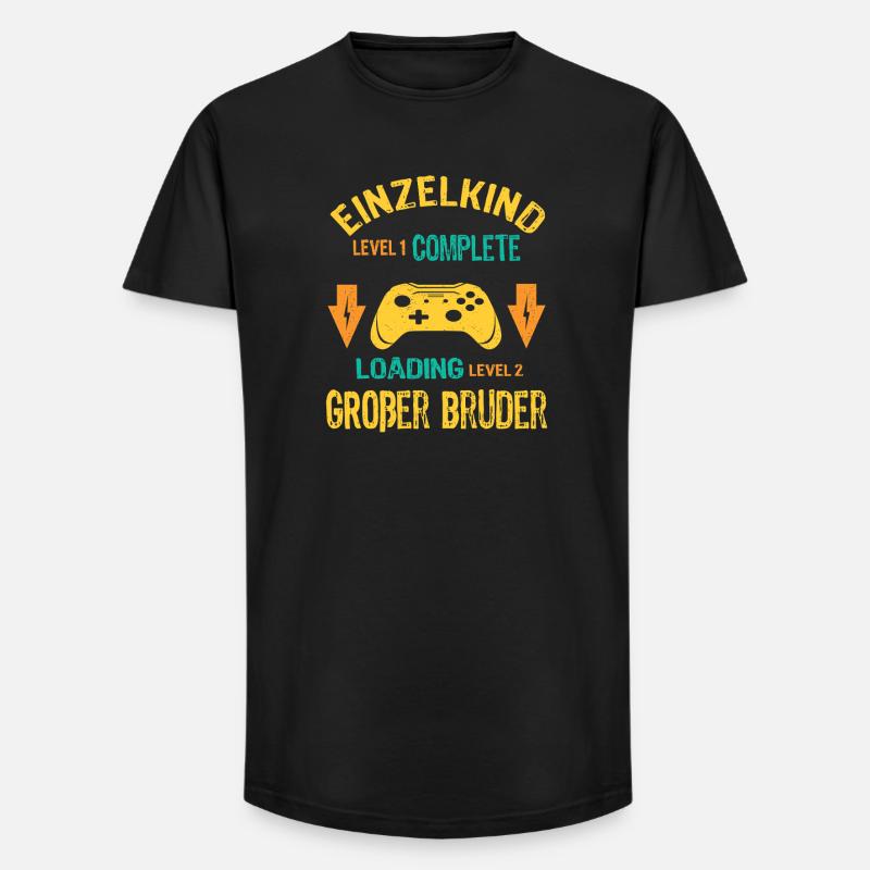 Einzelkind Complete - Loading Großer Bruder 2026 - Long Fit Männer T-Shirt - Schwarz