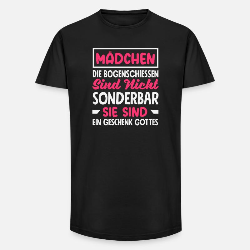 Bogenschießen Bogenschütze Geschenk - Long Fit Männer T-Shirt - Schwarz