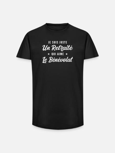 Pensionierter Freiwilliger - Long Fit Männer T-Shirt - Schwarz