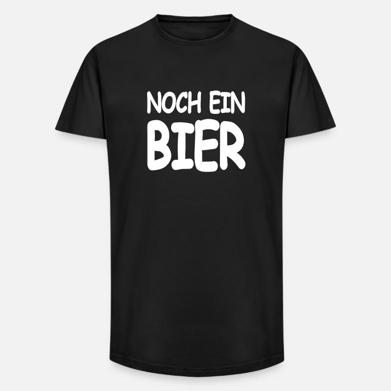 Bier - Long Fit Männer T-Shirt - Schwarz