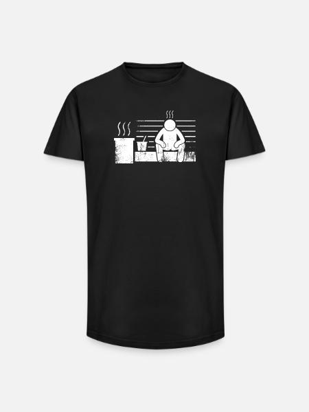 Sauna Sauna Master Sauna-goer - Long Fit Men's T-Shirt - black