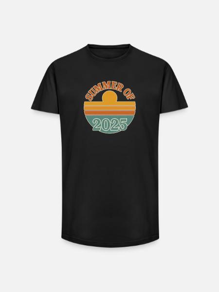 Summer 2025 Retro Design - Long Fit Men's T-Shirt - black