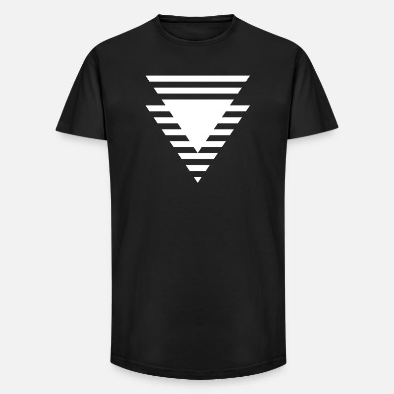 Stepped Triangular Prism - Long Fit Men's T-Shirt - black