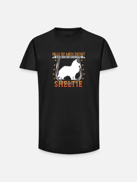 Samoyed is allergic sled dog - Long Fit Men's T-Shirt - black