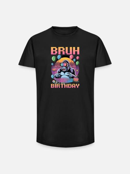 Birthday Gamer VR - Long Fit Männer T-Shirt - Schwarz