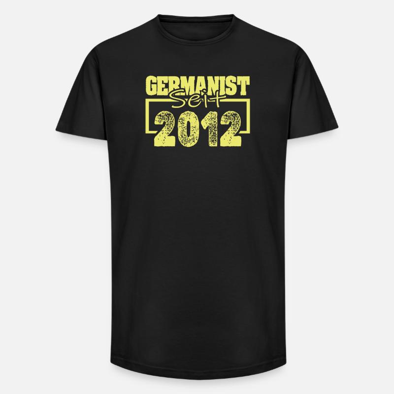 Studium 2012 - Long Fit Männer T-Shirt - Schwarz