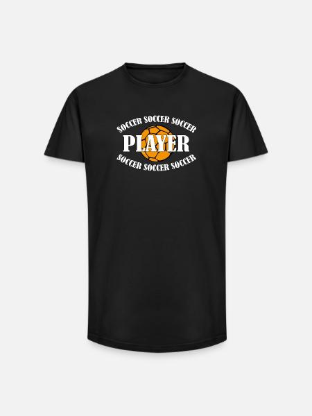 Soccer Player - Long Fit Men's T-Shirt - black