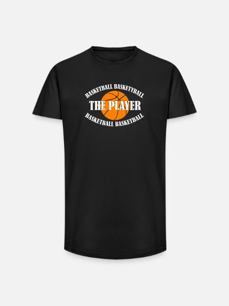 BASKETBALL - THE PLAYER - Long Fit Men's T-Shirt - black