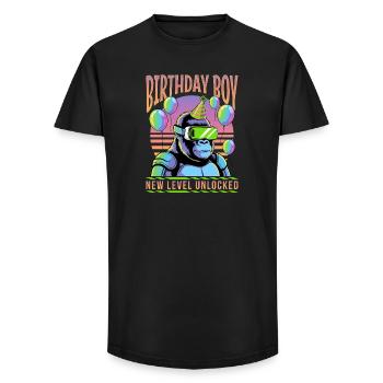Birthday Gamer VR - Long Fit Men's T-Shirt - black - Front - AI Model Male 185 light (185cm)