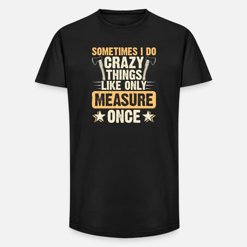 Baumpfleger Holzarbeiter Waldarbeiter Geschenk - Long Fit Männer T-Shirt - Schwarz