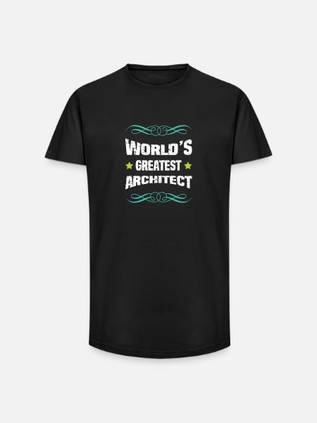 World's best architect - Long Fit Men's T-Shirt - black