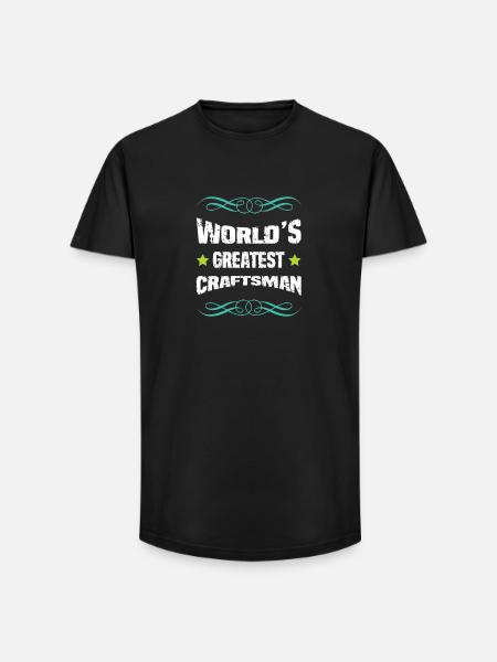 World's best craftsman - Long Fit Men's T-Shirt - black