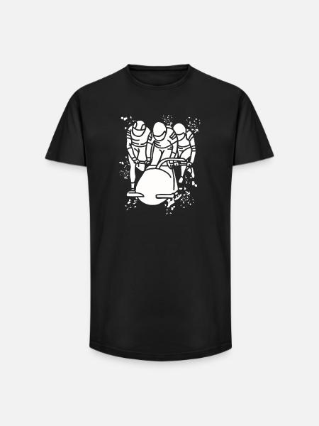 Bobsleigh Bobsleigh Four-man Bobsleigh - Long Fit Men's T-Shirt - black