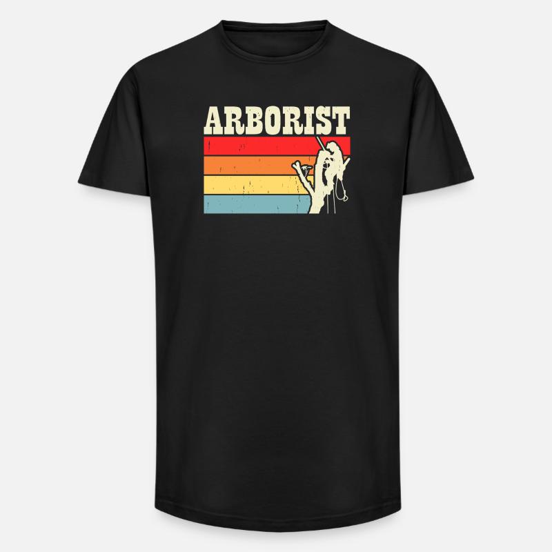 Baumpfleger Holzarbeiter Waldarbeiter Geschenk - Long Fit Männer T-Shirt - Schwarz
