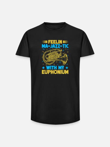 Euphonium Feelin Ma-Jazz-Tic With My Baritone - Long Fit Men's T-Shirt - black