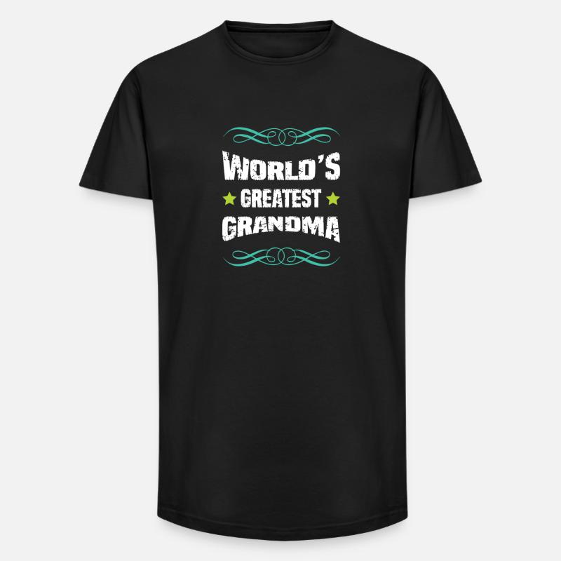 Welt's Größte Oma - Long Fit Männer T-Shirt - Schwarz