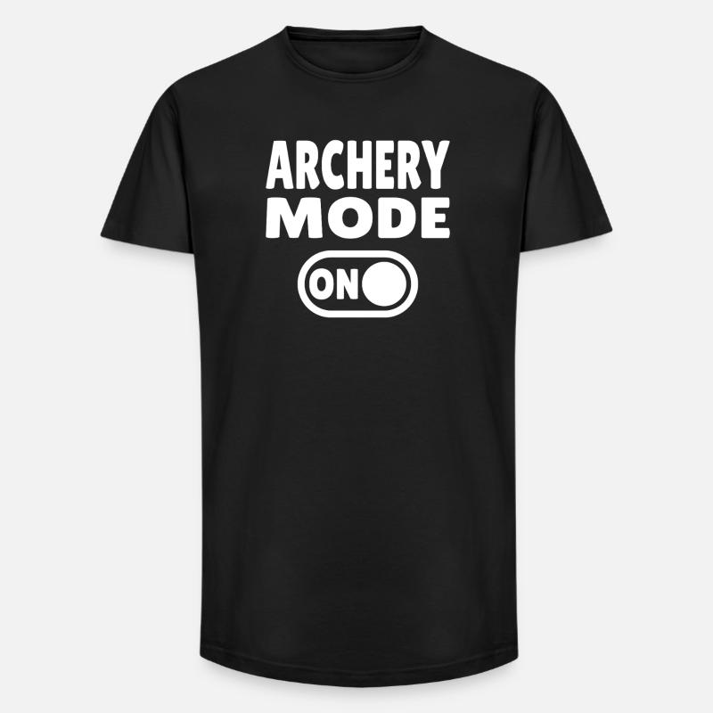 Mode tir à l’arc activé - T-shirt coupe longue homme - noir