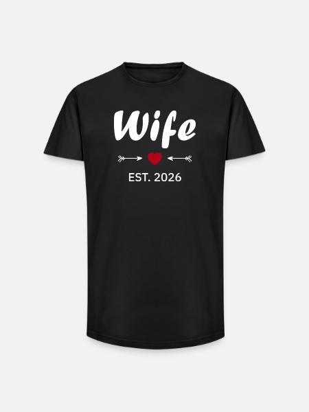 Wife Is 2026 - Long Fit Men's T-Shirt - black