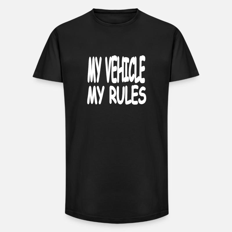 Fahrzeug - Long Fit Männer T-Shirt - Schwarz
