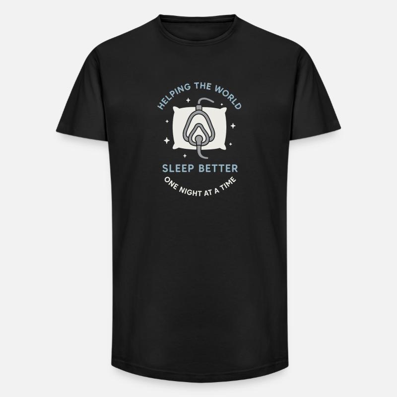 Sleep Technologist Polysomnographic Tech Rpsgt - Long Fit Men's T-Shirt - black